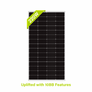 220W 12V Monocrystalline Solar Panels w/ 10BusBar Technology -Newpowa