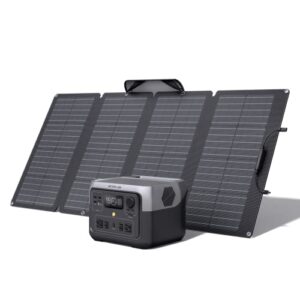 EF ECOFLOW RIVER 2 Max Solar Generator 512Wh & 160W Solar Panel