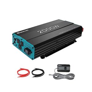 Renogy 2000W Pure Sine Wave Inverter 12V DC to 120V AC Converter