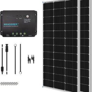 Renogy 200 Watt 12 Volt Monocrystalline Solar Panel Starter Kit